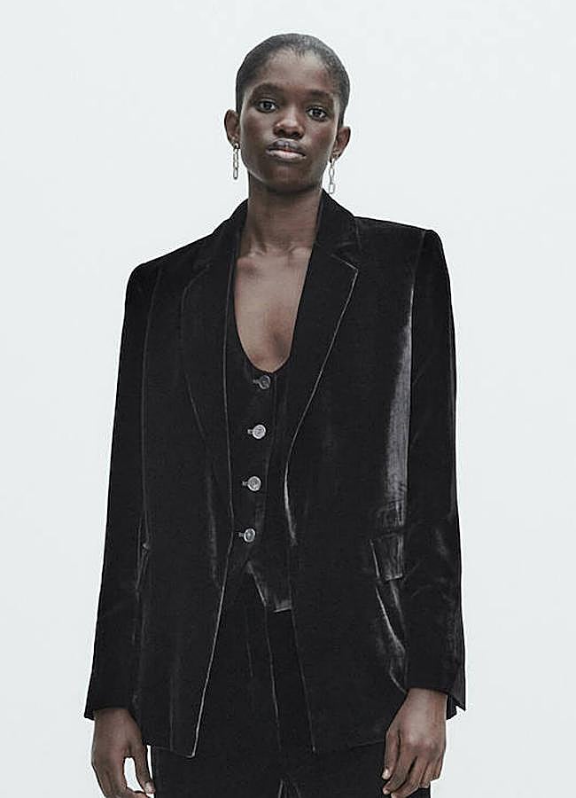 Imagen - Blazer y chaleco de terciopelo