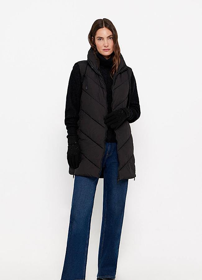 Imagen - Chaleco largo acolchado básico