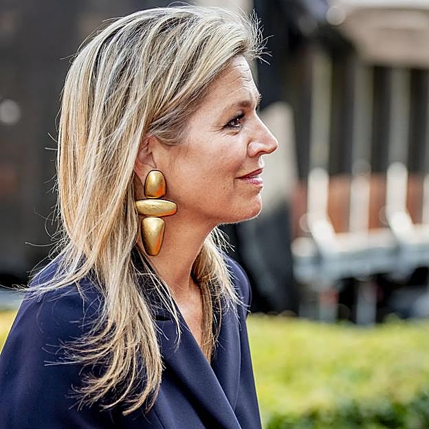 Imagen principal - Los pendientes más bonitos de Máxima de Holanda