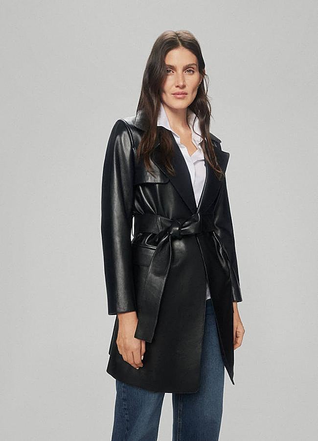 Imagen - Gabardina de piel lisa