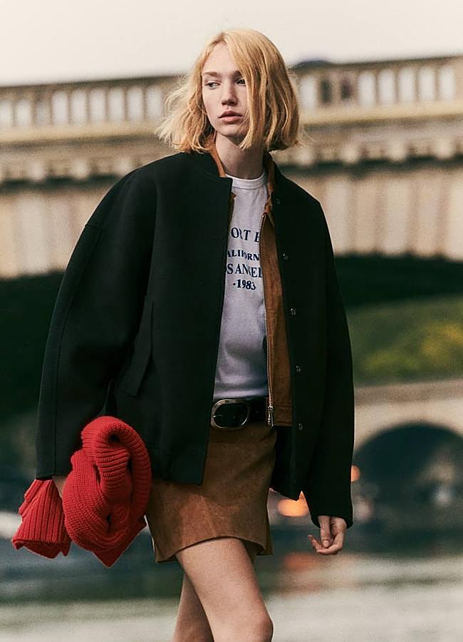 Imagen - Bomber oversize color negro