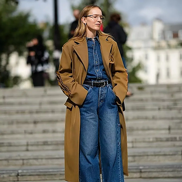 Look denim de camisa y pantalón