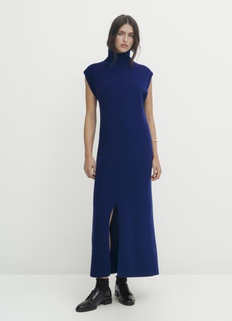 Imagen - Vestido azul de Massimo Dutti (79,99 euros)