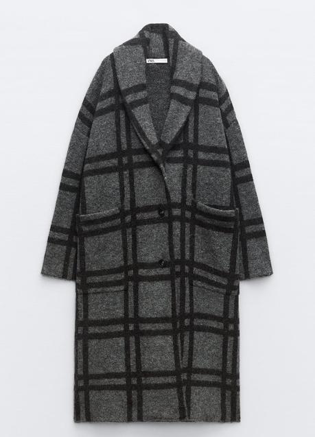 Imagen - Abrigo con estampado de cuadros de Zara (59,99 euros)