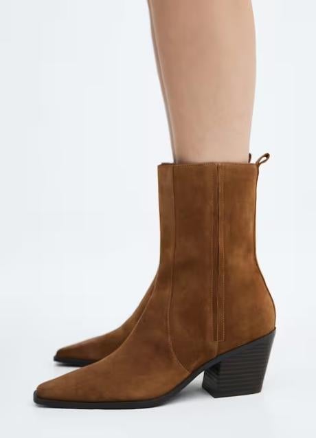 Imagen - Botín de serraje de Mango (59,99 euros)