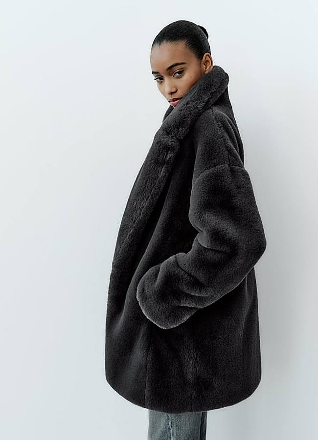 Imagen - Abrigo efecto pelo oversize