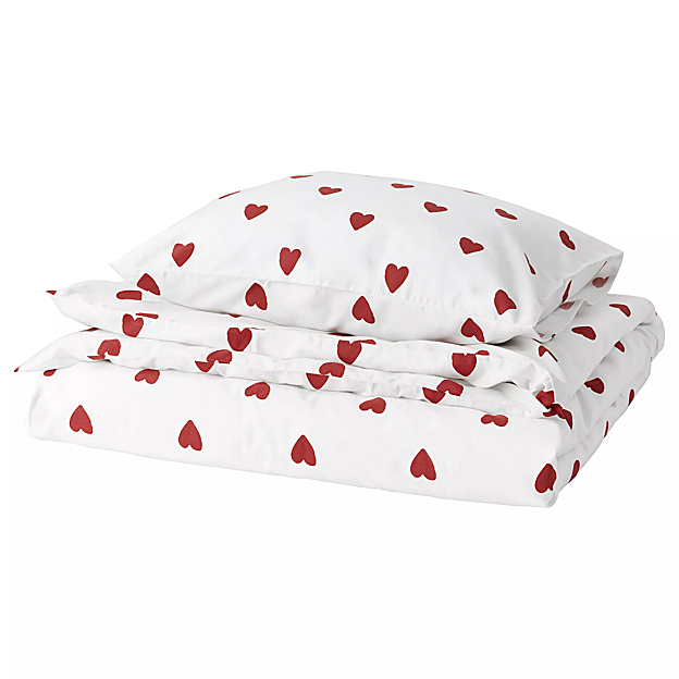 Sábanas de corazones de Ikea