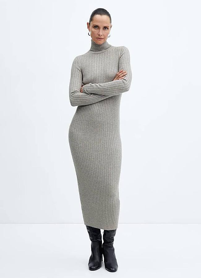 Imagen - Vestido de punto con cuello alto