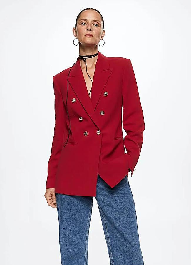 Imagen - Americana roja con doble botonadura