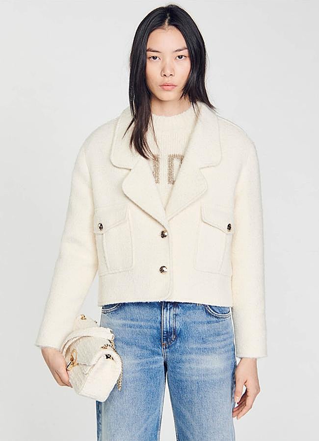 Imagen - Chaqueta corta en color blanco de Sandro.