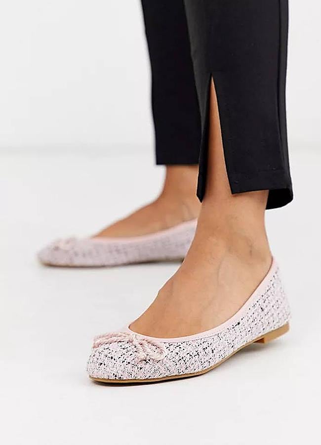 Imagen - Bailarinas de tweed rosa