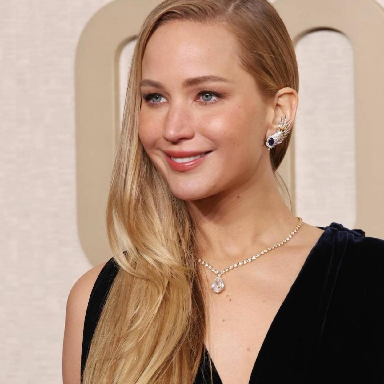 Jennifer Lawrence con labios hidratados