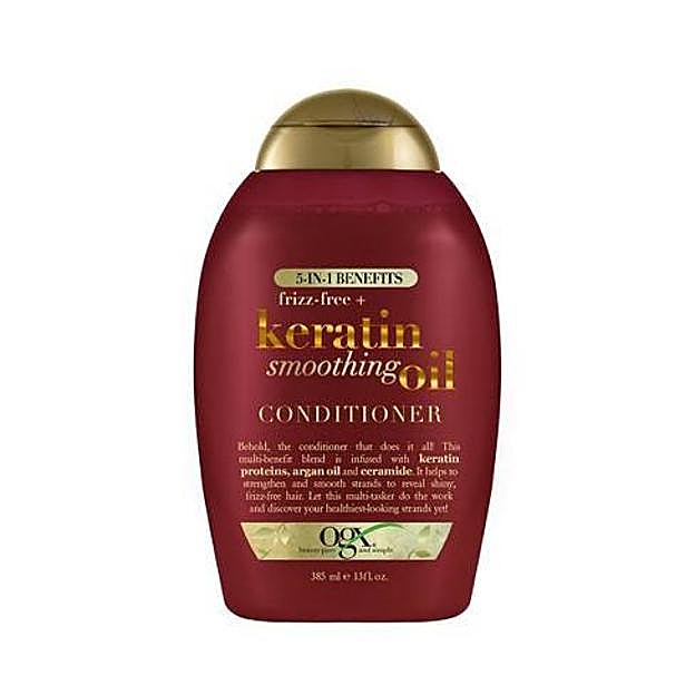 Keratin Smoothing Oil Conditioner de OGX. Precio: 5,70 euros