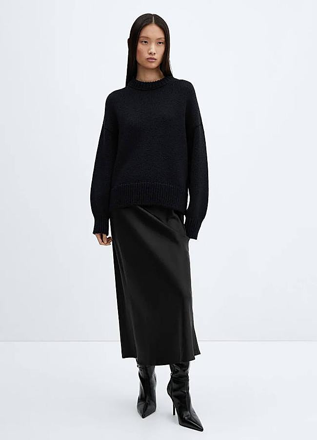 Imagen - Falda de satén negro