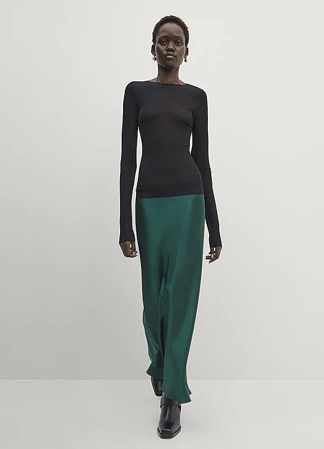 Imagen - Falda satinada maxi