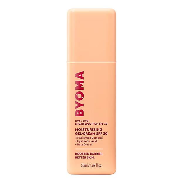 Crema hidratante facial SPF30 de Byoma.