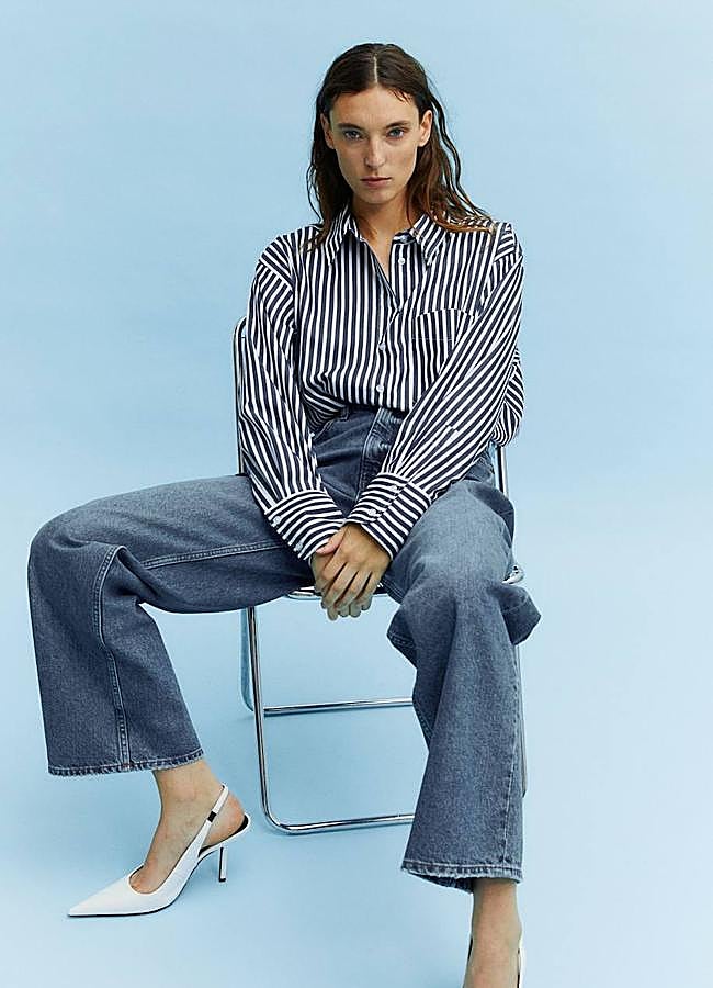 Imagen - Camisa de rayas satinada