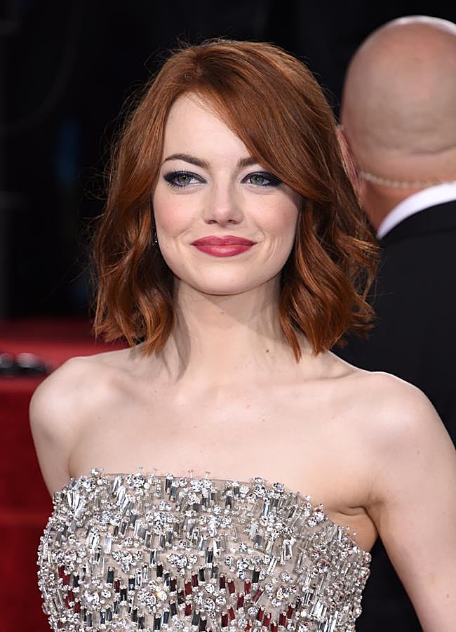 Imagen - Emma Stone con corte long bob y pelo pelirrojo. Foto: Gtres.