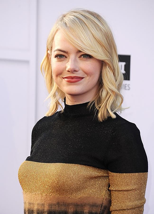 Imagen - Emma Stone con un pelo rubio platino en 2017. Foto: Gtres.