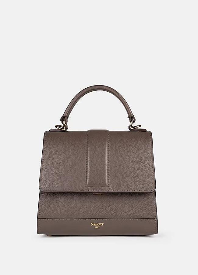 Imagen - Bolso de mano grande en topo con solapa de Naulover en El Corte Inglés