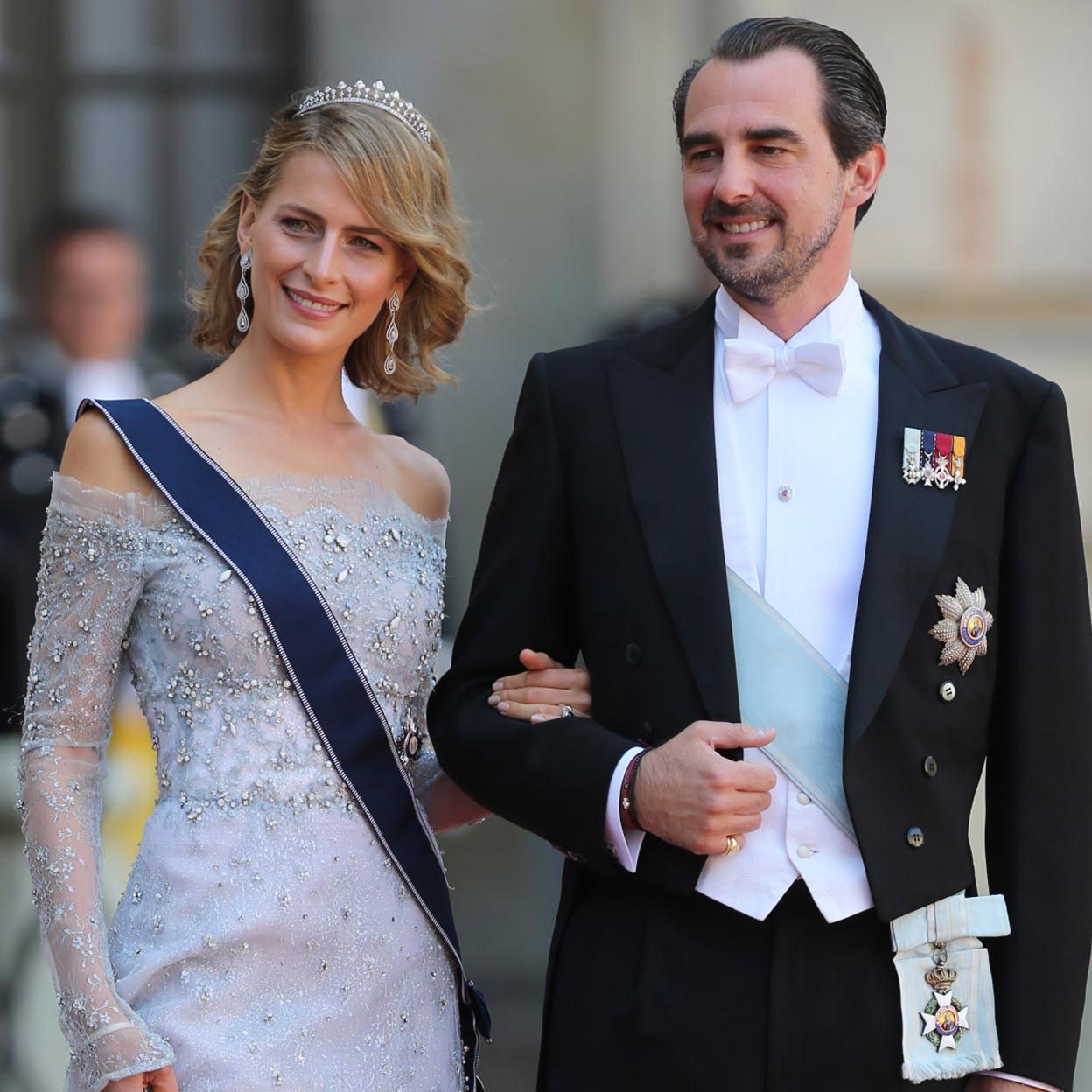 El príncipe Nicolás de Grecia y su mujer, Tatiana Blatnik. 