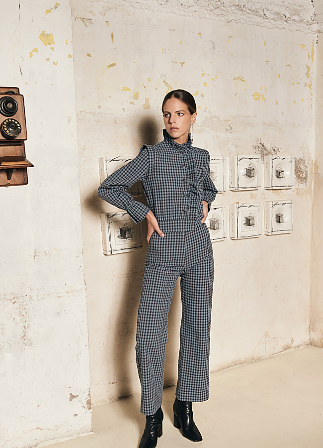 Imagen - Mono con estampado de cuadros de Baymo.