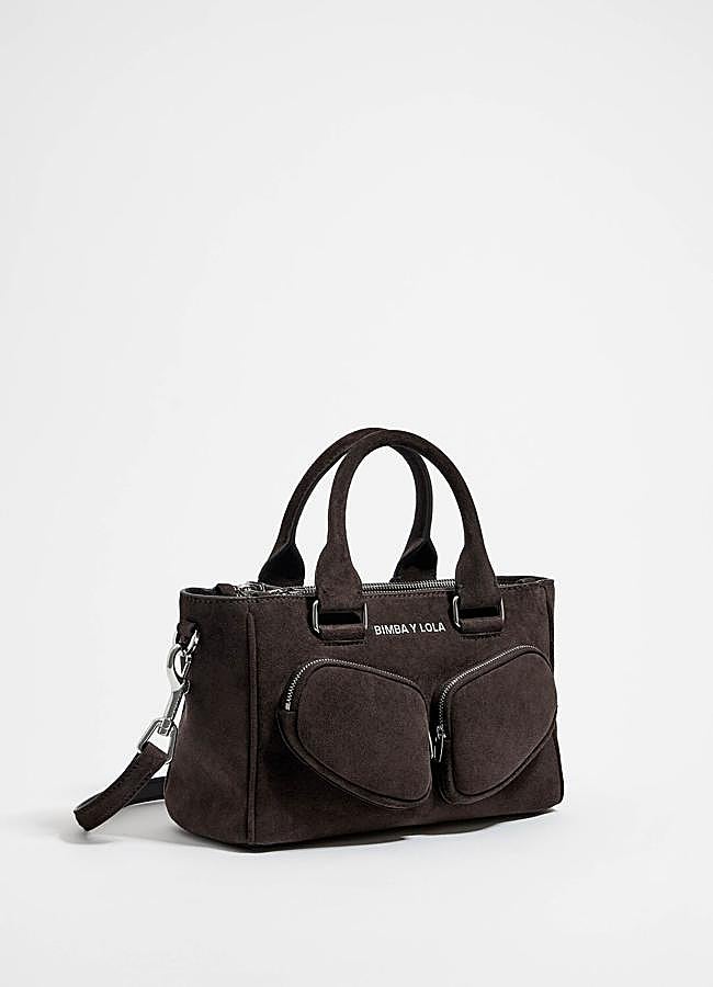 Imagen - Bolso de serraje en marrón chocolate de Bimba y Lola.