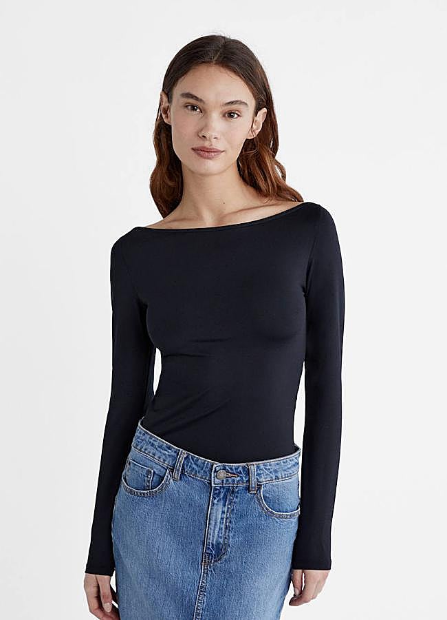 Imagen - Camiseta de manga larga con cuello bardo