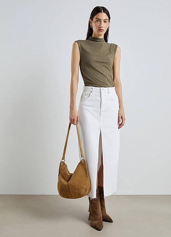 Imagen - Falda blanca vaquera