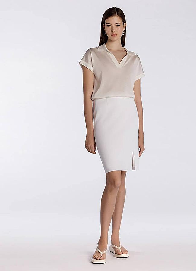 Imagen - Falda blanca tipo lápiz