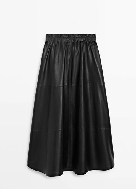 Imagen - Falda de cuero de Massimo Dutti (249 euros)