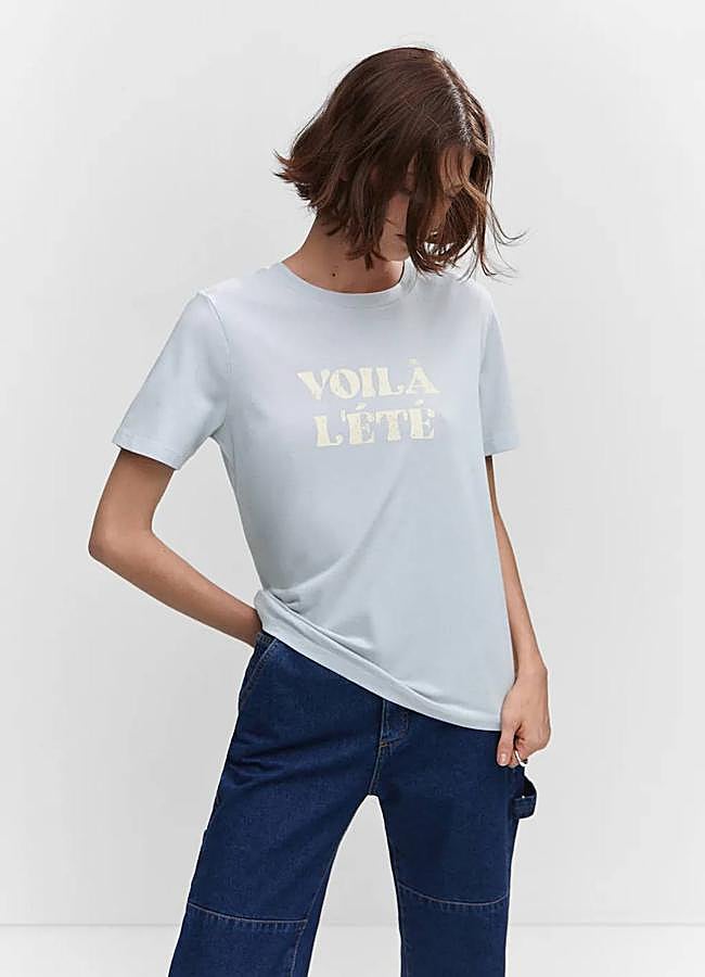 Imagen - Camiseta con estampado de texto en francés