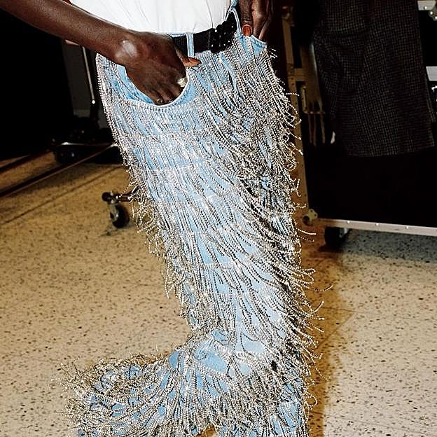 Pantalones con strass de Munthe.