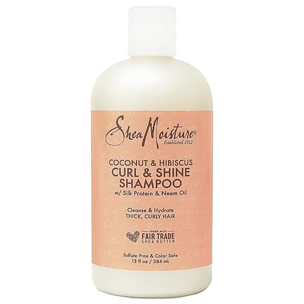 SheaMoisture Coconut & Hibiscus Curl & Shine Shampoo.