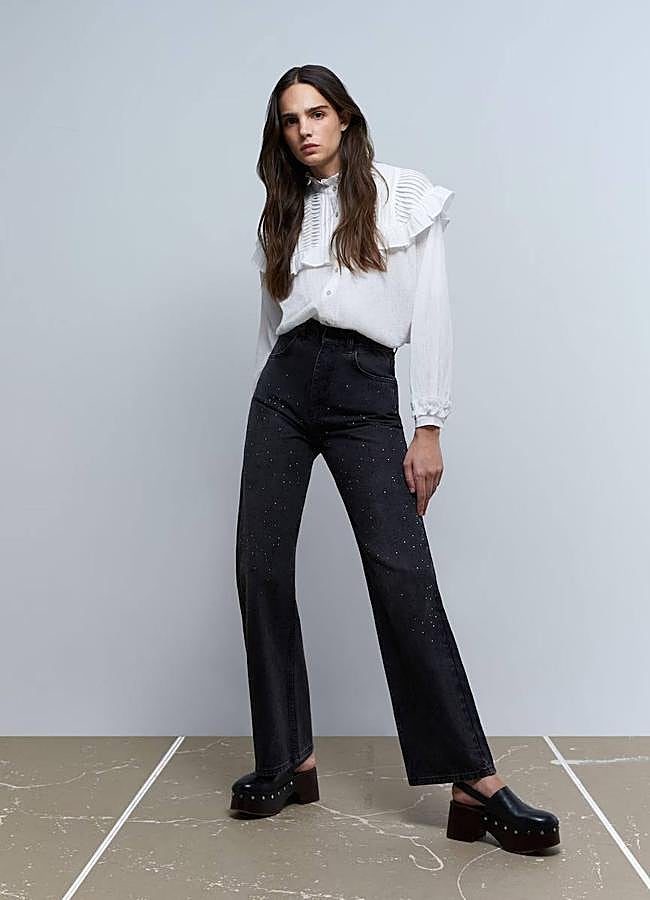 Imagen - Vaqueros con detalle de cristales