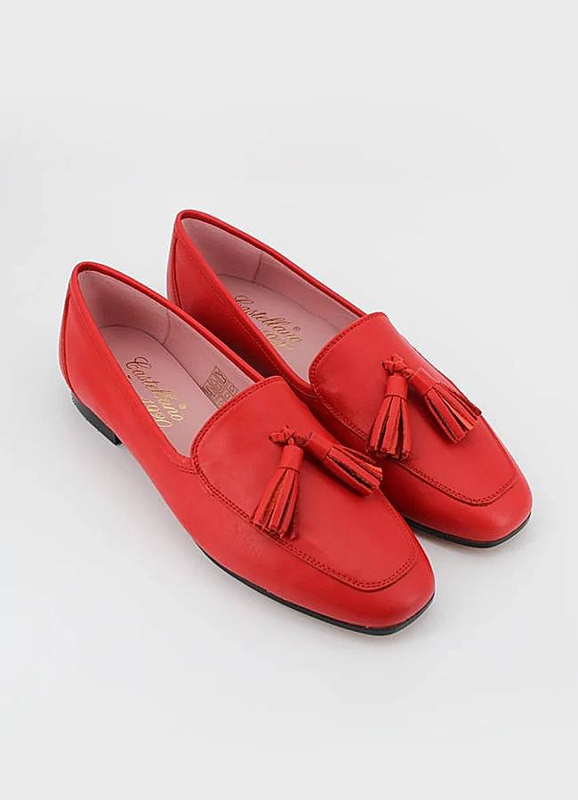 Imagen - Mocasines rojos con borlas