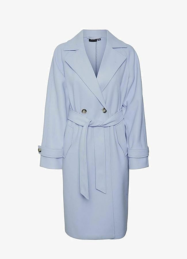 Imagen - Gabardina azul bebé de Vero Moda, 64,99 euros.