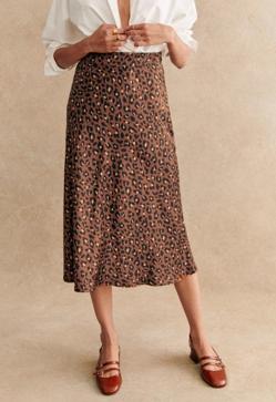 Imagen secundaria 2 - El look con falda de leopardo que tienes que copiar para ir cómoda y a la última