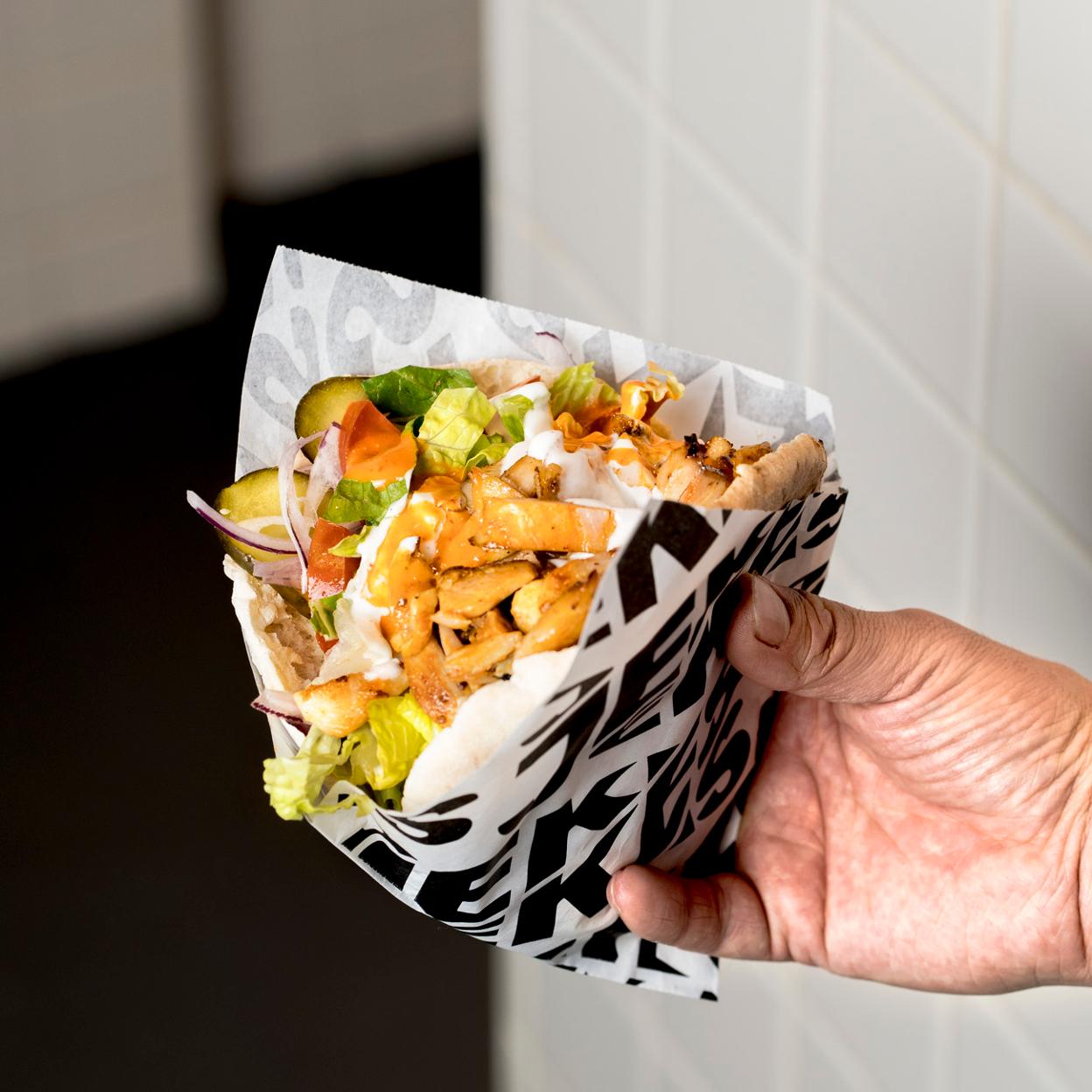 El kebab de Jekes, uno de los más comentados y solicitados en Madrid en los útlimos meses.