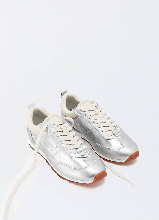 Imagen - Zapatillas efecto metalizado en plata