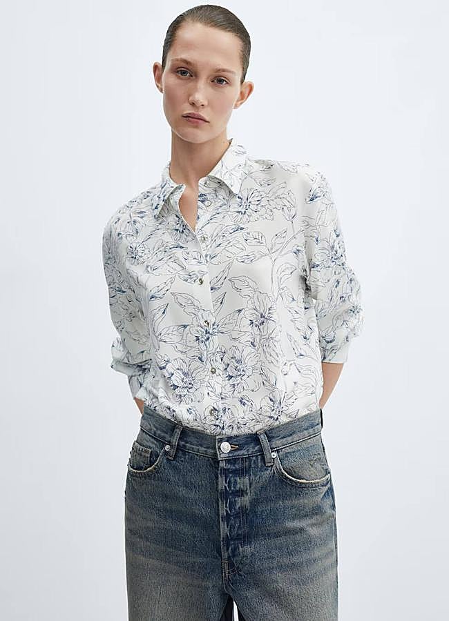 Imagen - Blusa con estampado floral minimal