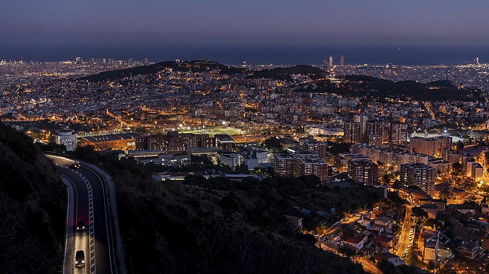 Vistas de Barcelona desde el Tibidabo.