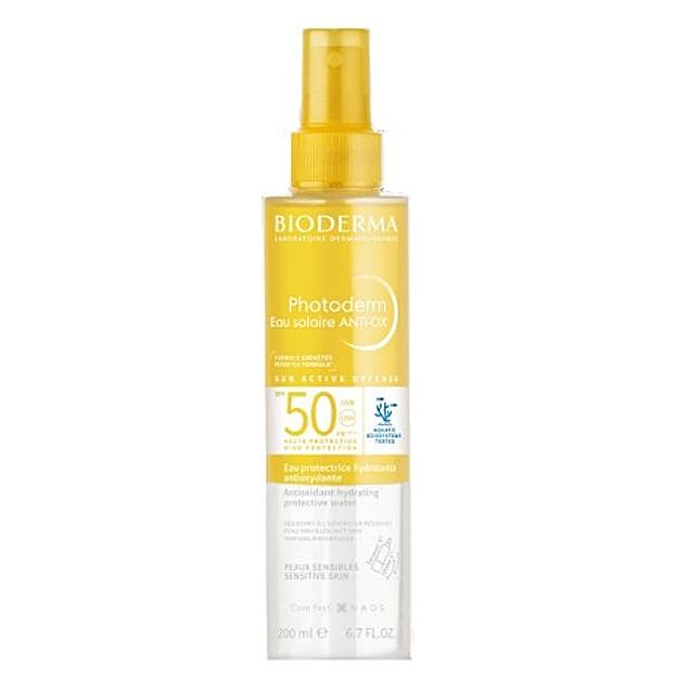 Photoderm Eau Solaire Anti-Ox SPF50 de Bioderma.