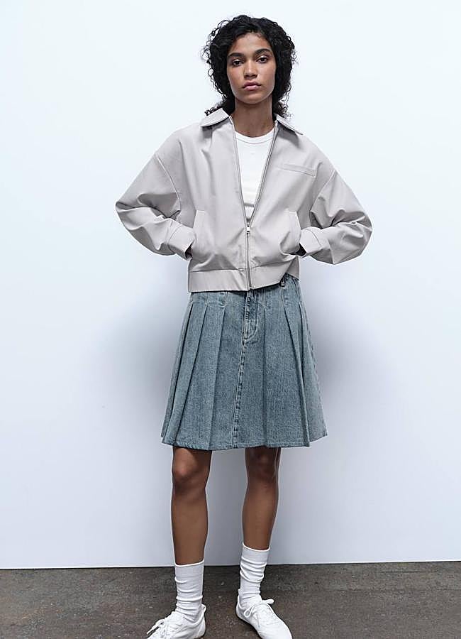 Imagen - Falda vaquera de tablas