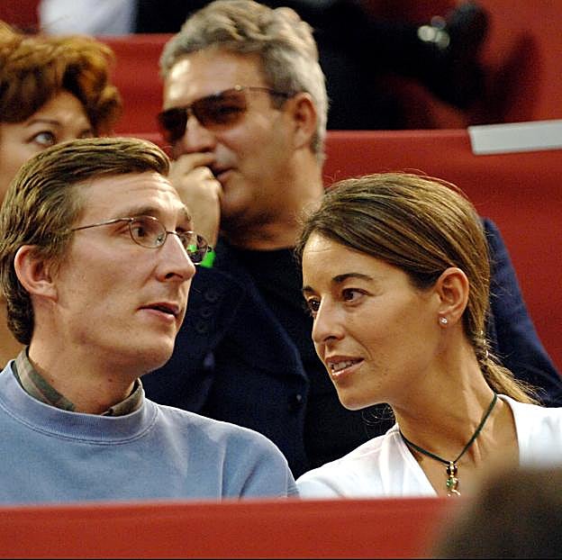 Fwnando Gómez-Acebo, con su segunda mujer, Nadia Halamandari. 