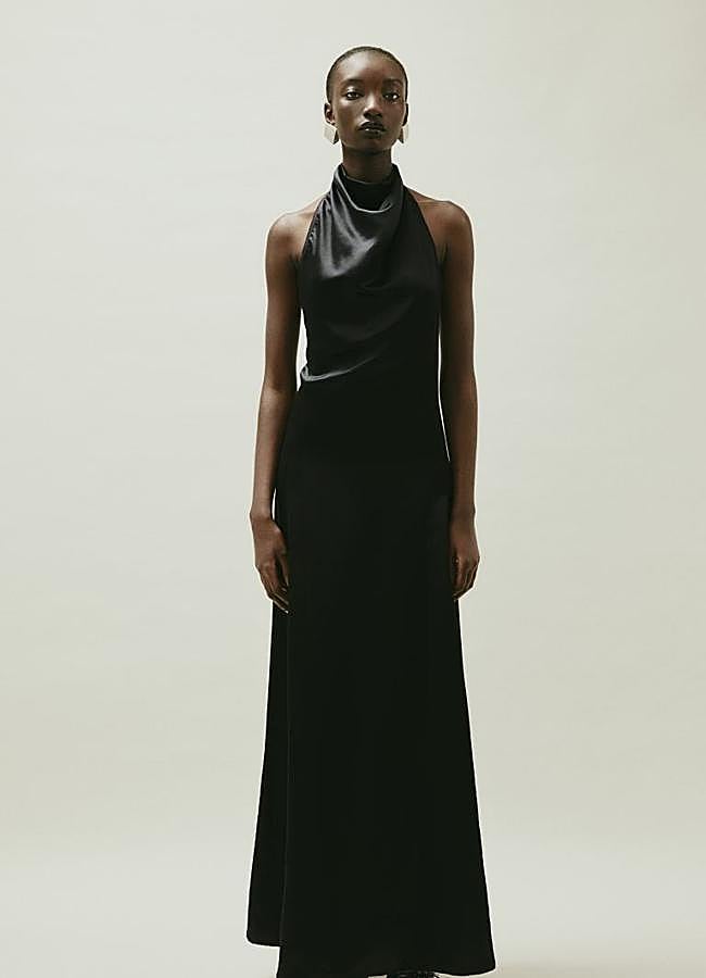 Imagen - Vestido halter de color negro, 199 euros.