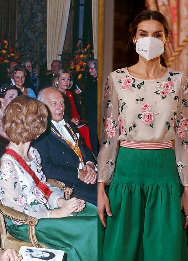 Imagen - La reian Sofía y Letizia con el mismo look de Valentino. / PINTEREST