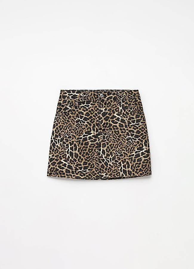 Imagen - Falda mini con estampado de leopardo de Lefties.