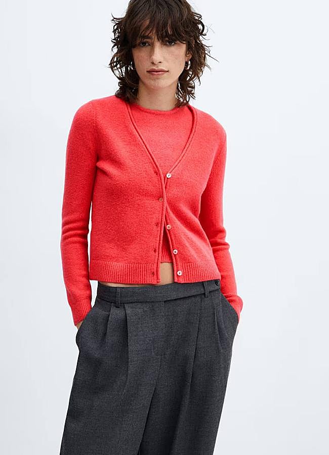 Imagen - Cárdigan color rojo tendencia