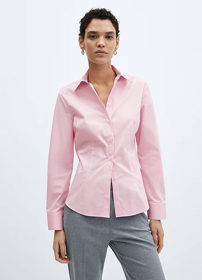 Imagen - Camisa rosa básica estilo traje